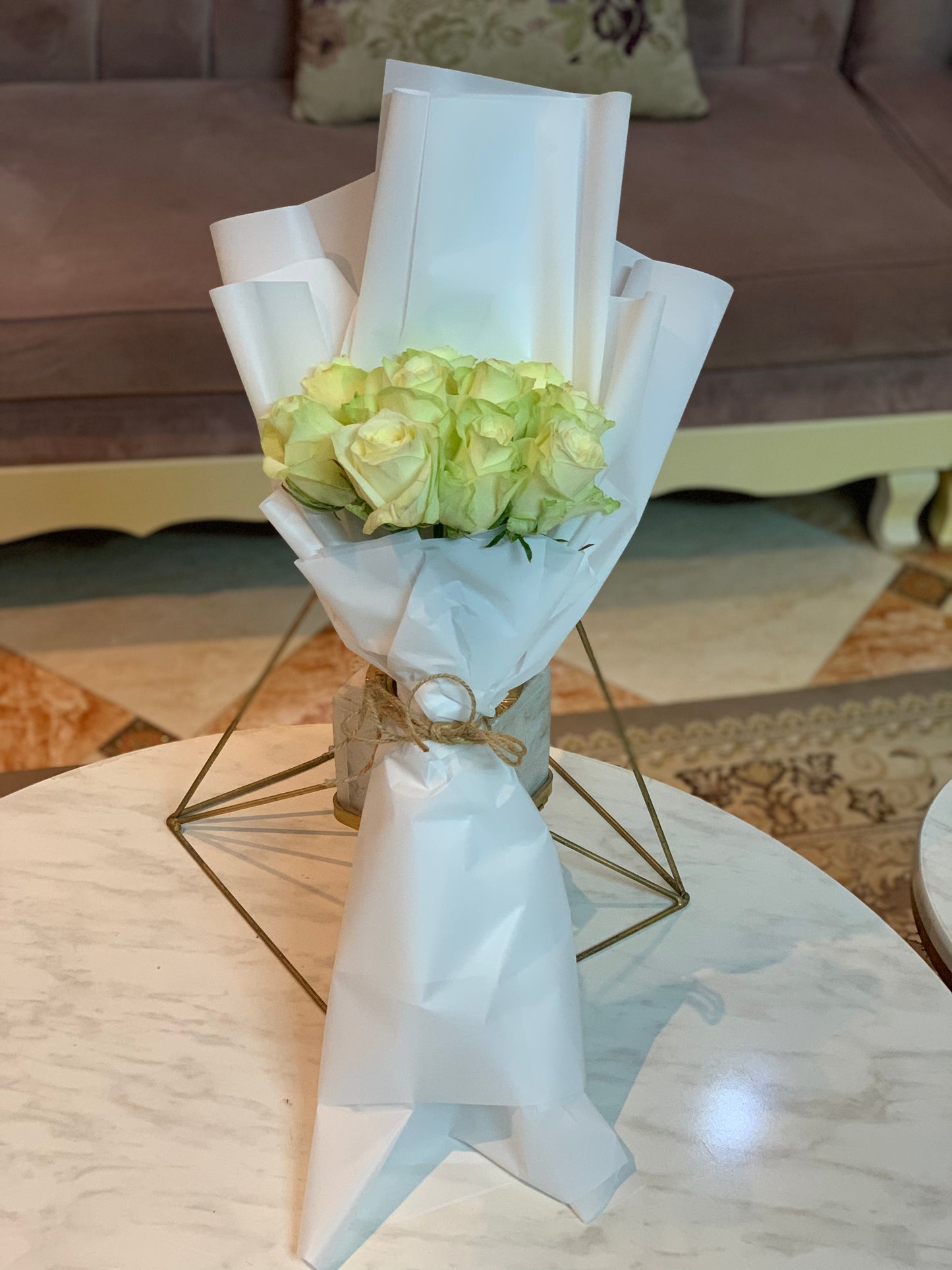 باقة هدوء أبيض