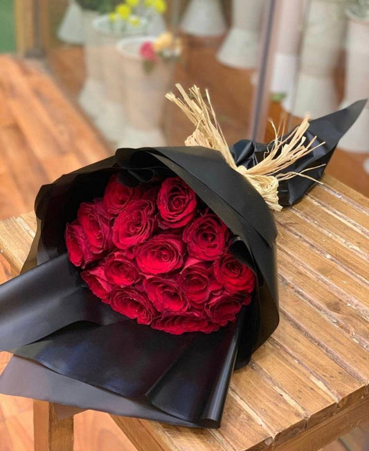باقة جبسوفيلا مع تغليف هدية