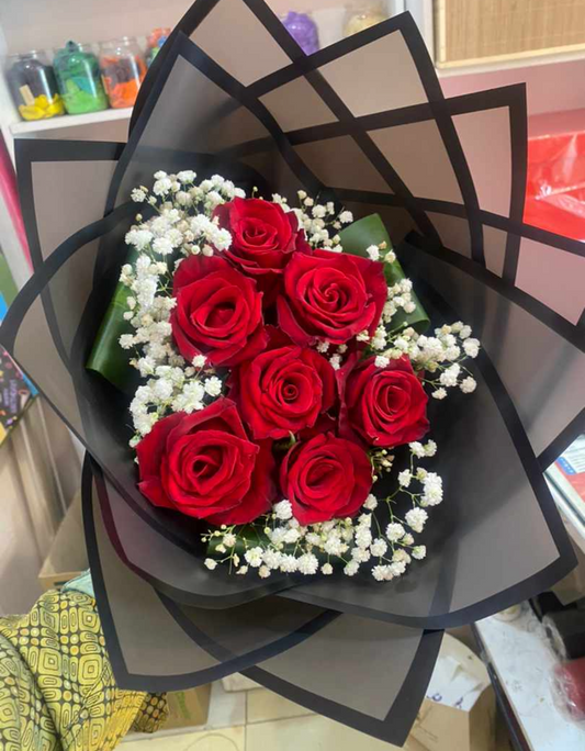 باقة ورد احمر
